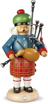 Räuchermann – stattlicher Schotte mit Dudelsack und traditionellem Kilt – BxHxT 15 x 27 x 15 cm