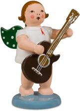 Engel mit Westerngitarre mit Krone H&ouml;he ca. 6cm