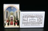Miniaturzündholzschachtel Pfarrer am Altar BxH 5x4 cm