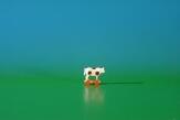Miniatur Kuh auf Räder Höhe ca 2,5 cm