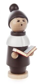 Weihnachtsfigur – detailreiche Kurrendefigur mit Buch, traditionell bemalt – H = 15 cm