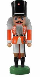 Nussknacker – Wachsoldat mit Säbel in Rot – Höhe ca. 26 cm
