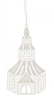 Baumbehang Kirche Plauener Spitze BxHxT 9x9x0,1cm