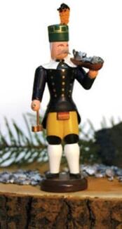 Miniaturfigur Bergmann Erzträger bunt Höhe=10cm