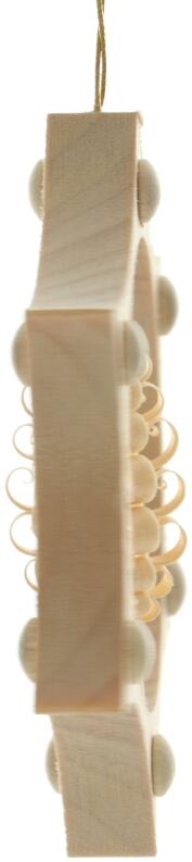 Christbaumschmuck - Spanbaum im ausgeborten Rahmen mit Punkten - Ansicht Seite - Macht jeden