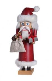 Nußknacker Weihnachtmann mit Geschenkesack BxTxH= 12x13x28,5cm