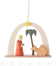 Baumschmuck Behang K&ouml;nig mit Kamel Breite x H&ouml;he x Tiefe 7 cmx5,5 cmx2 cm