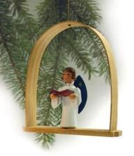 Baumbehang Engel mit Buch im Bogen H&ouml;he=13cm