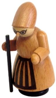 Miniaturfigur Holzfigur Hexe Höhe=5,5cm