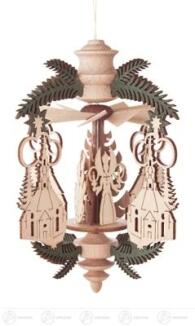 Baumschmuck Wärmespiel Zweig Seiffener Kirche/Engel, Bergmann, Reiterlein, zum Hängen Breite x Höhe 