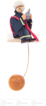 Spielzeug Schaukelfigur Feuerwehrmann Höhe ca 9,5 cm