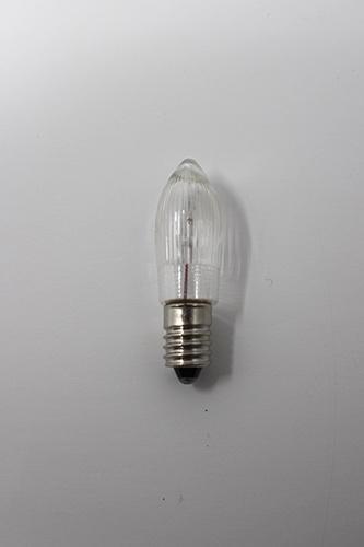 Ersatzteil Riffelkerze klar für Schwibbögen, 16 Volt 3W mit E10-Sockel von Kleinkunst aus dem