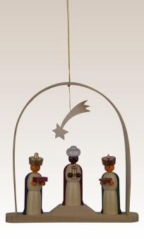 Baumbehang Heiligen drei Könige im Bogen bunt Höhe=13cm