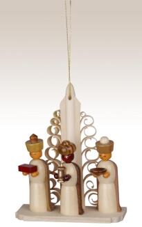 Christbaumschmuck – Heilige drei Könige naturbelassen – Größe ca. 10cm