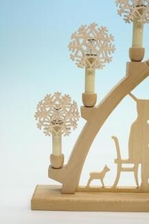 Aufsteckstern – detailreich und naturbelassen, passend für Schwibbögen, aus Holz – BxHxT = 6,8 x 6,8