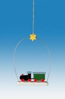 Baumbehang Eisenbahn im Ring Höhe 6,5cm