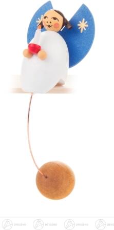 Spielzeug Schaukelfigur Engel mit Kerze Höhe ca 10 cm