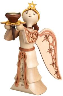 Lichterengel - mit Tülle für eine Pyramidenkerze - HxLxB 24x14x18cm