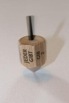 Holzspielzeug - Kreisel Nimm-Gib - Höhe 3,5cm