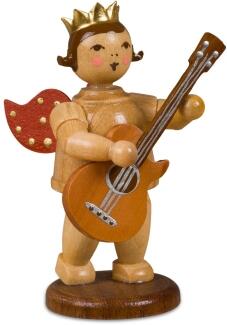 Engel mit Westerngitarre mit Krone natur Höhe ca. 6cm