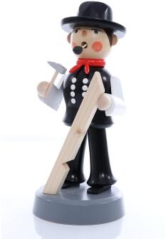 Räucherfigur - Räuchermann Zimmermann mit Brett- Höhe 30cm