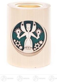 Teelichthalter Engel/Bergmann Breite x Höhe x Tiefe 7,5 cmx10 cmx7,5 cm