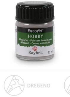 Ersatzteile & Bastelbedarf Allesfarbe grau 15 ml