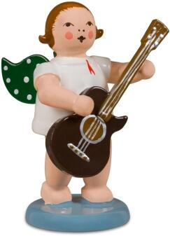 Engel mit Westerngitarre mit Krone Höhe ca. 6cm