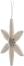 Christbaumschmuck - Spanstern mit 6 gestochenen Bäumchen & geschlitzt - Ansicht Links - Verschönert jeden Christbaum
