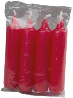 Adventskerzen klassische rote Kerzen im 4er-Beutel für Adventskranz und Weihnachtsdeko von Saico