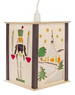 Laterne Seiffener Kirche BxHxT 185x230x185mm
