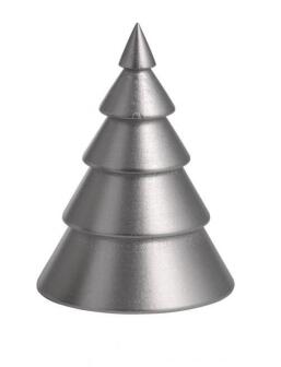 Holzbaum – filigrane Tischdekoration in edlem Silber für Lichterkränze, handgefertigt von KWO