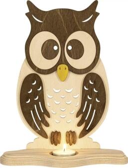 Teelichthalter Eule mit Teelicht BxHxT 21,0x30,5x8,5cm