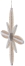 Christbaumschmuck - Spanstern „natur“ 4 große & 4 kleine gestochene Bäumchen - Ansicht Links - Fadenlänge ca 7,5cm