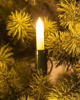 Ersatzteil – Lichterkette SAICO-NARVA mit 30 warmweißen Kleinschaftkerzen, 8V/3W, 60 cm