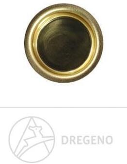 Messingtülle 50 Stück von Dregeno, kleine runde Metalltüllen für Bastelbedarf in goldfarbener
