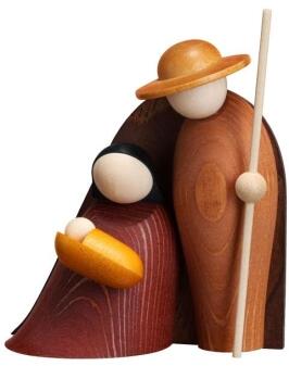 Krippenfiguren lasiert HxBxT 8,5x5,5x3,5cm