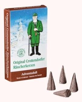 Räucherkerzen Adventsduft in klassischer Standard-Größe von Saico GmbH, handgefertigt, mit