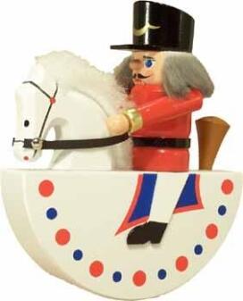 Figur – Nussknacker – Reiterlein – Husar rot – BxHxT ca. 12 × 15 × 3 cm