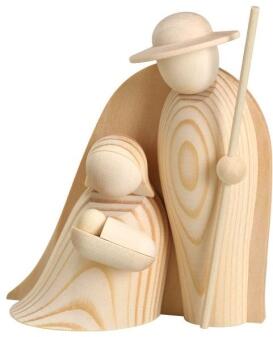 Krippenfiguren natur HxBxT 8,5x5,5x3,5cm