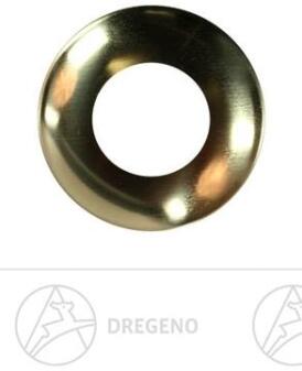 Ersatzteile & Bastelbedarf Tropfenfänger für 22mm Tülle von Dregeno, runder Metallteller in