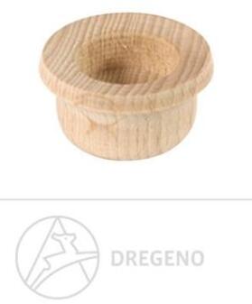 Holztülle für Messingtülle aus Holz von Großhandel Dregeno, naturfarbene gedrechselte Ersatzteile &