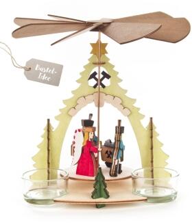 Bastelsatz Pyramide Erzgebirge 15x18x18cm