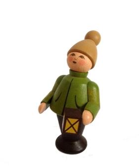 Miniaturfigur – liebevolles Laternenkind in bunten Farben, handgefertigt – BxHxT = 3 x 6 x 3 cm