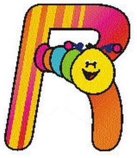 Holzbuchstabe – farbenfrohes Tiermotiv, liebevoll handgefertigt, bunt lackiert – BxHxT = 5 x 6 x 0.6