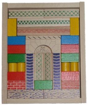 Holzspielzeug - Baukasten Junior 6 - BxHxT 19,5x16x5cm