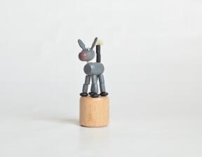 Holzspielzeug Wackelfigur Esel Höhe=8,5cm