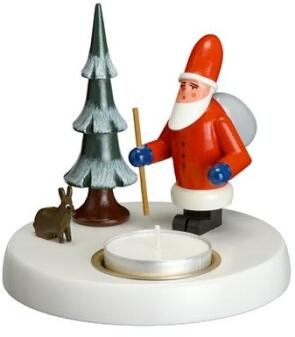 Kerzenhalter – Weihnachtsmann – BxHxT ca. 10x10x5 cm
