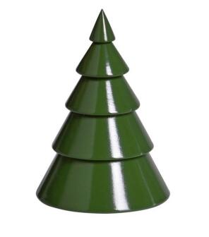 Tischdekoration filigraner Holzbaum für Lichterkränze in Grün von KWO Kunstgewerbe-Werkstätten