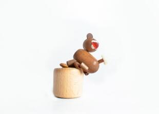 Holzspielzeug Wackelfigur Bär Höhe=7cm